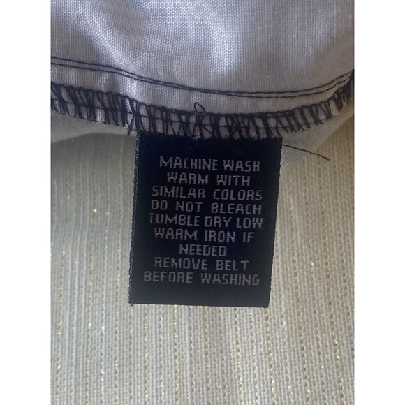 Chaps Womens Navy Blue Polka Dot Skirt Size 4 - Picture 7 of 11